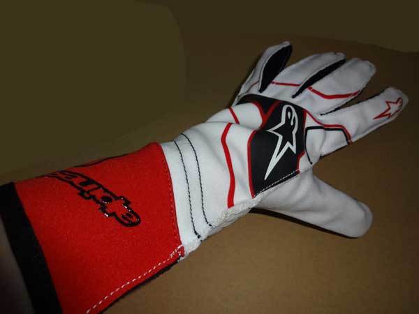 セール特価!!アルパインスターズ新品■レーシングカートグローブ TECH-1 KX V2 GLOVE■ホワイトレッド alpinestars_画像3