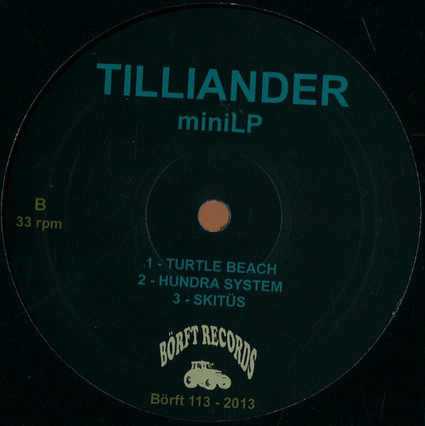 Tilliander MiniLP　ACID!!!＋DUBテクノの鬼才　ANDREAS TILLIANDER_画像2