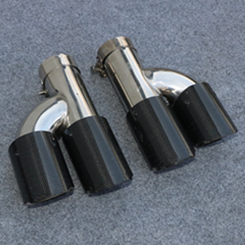  necessary attention recommendation dual carbon muffler cutter stainless steel variation abundance dress up BMW AUDI