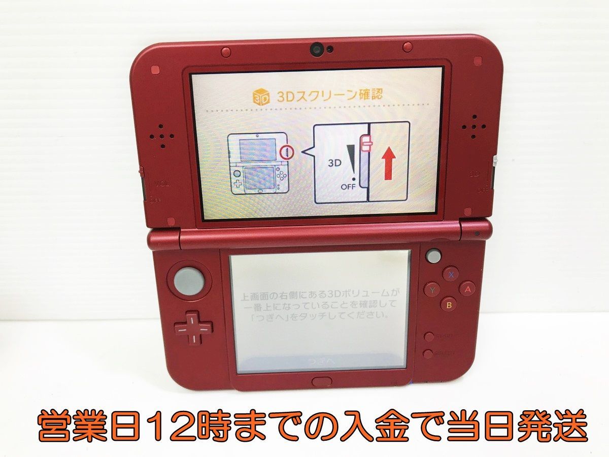 初期動作確認Newニンテンドー3DS LL メタリックレッド - 携帯用ゲーム本体