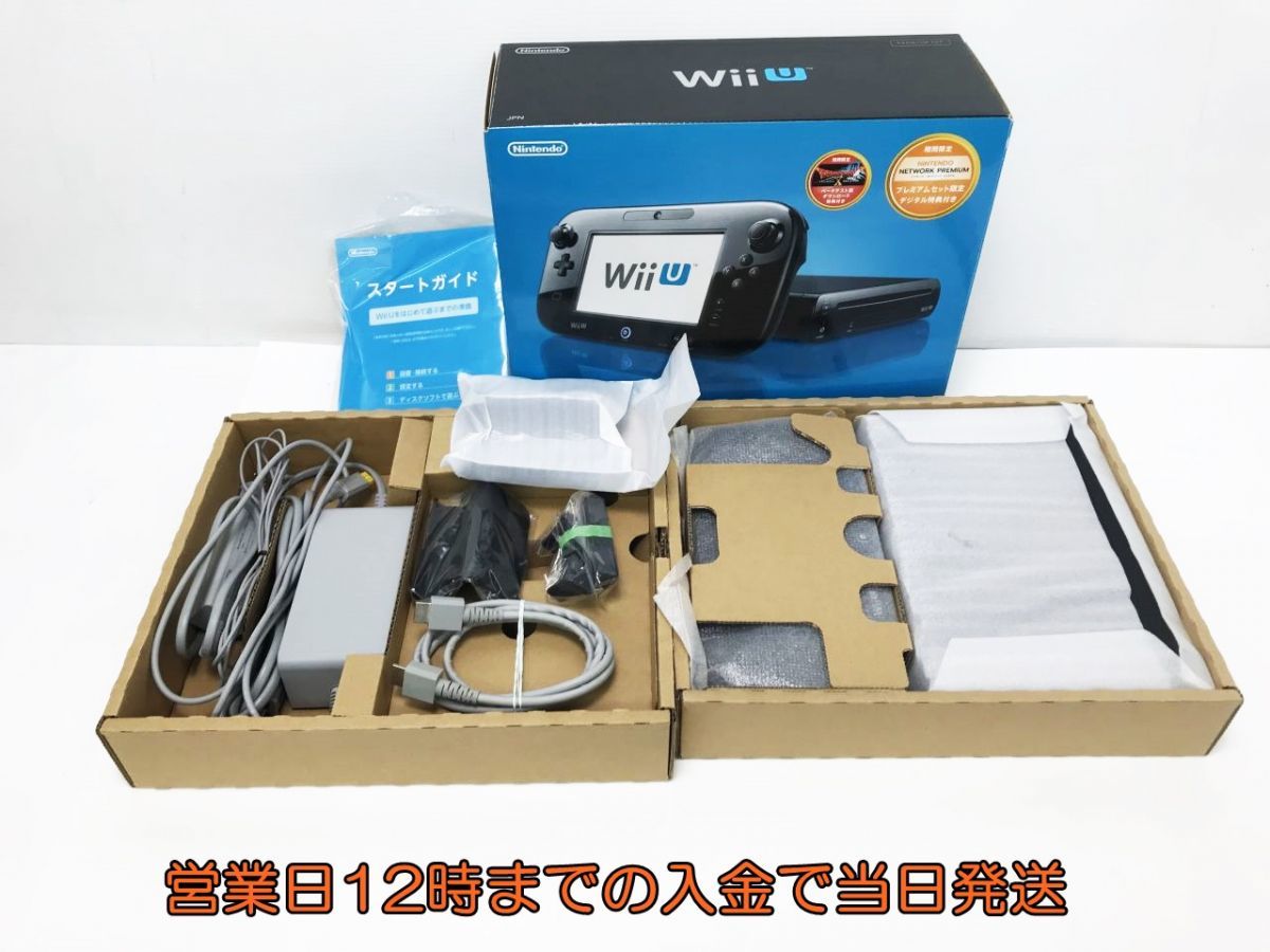 【1円】Wii U プレミアムセット kuro 任天堂 ゲーム機本体 初期化動作確認済み 1A0771-790e/G4_画像1