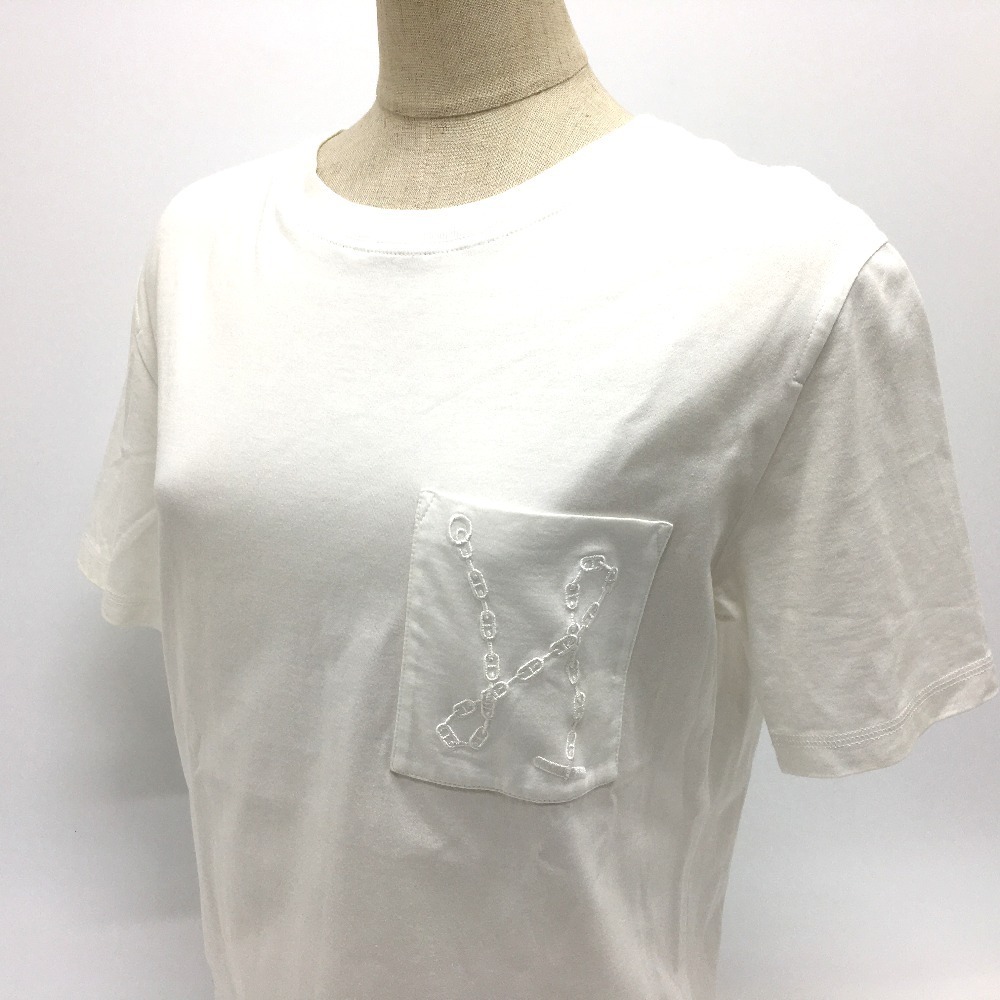 美品 HERMES エルメス シェーヌダンクル刺繍 マティルダ 膝丈 半袖T