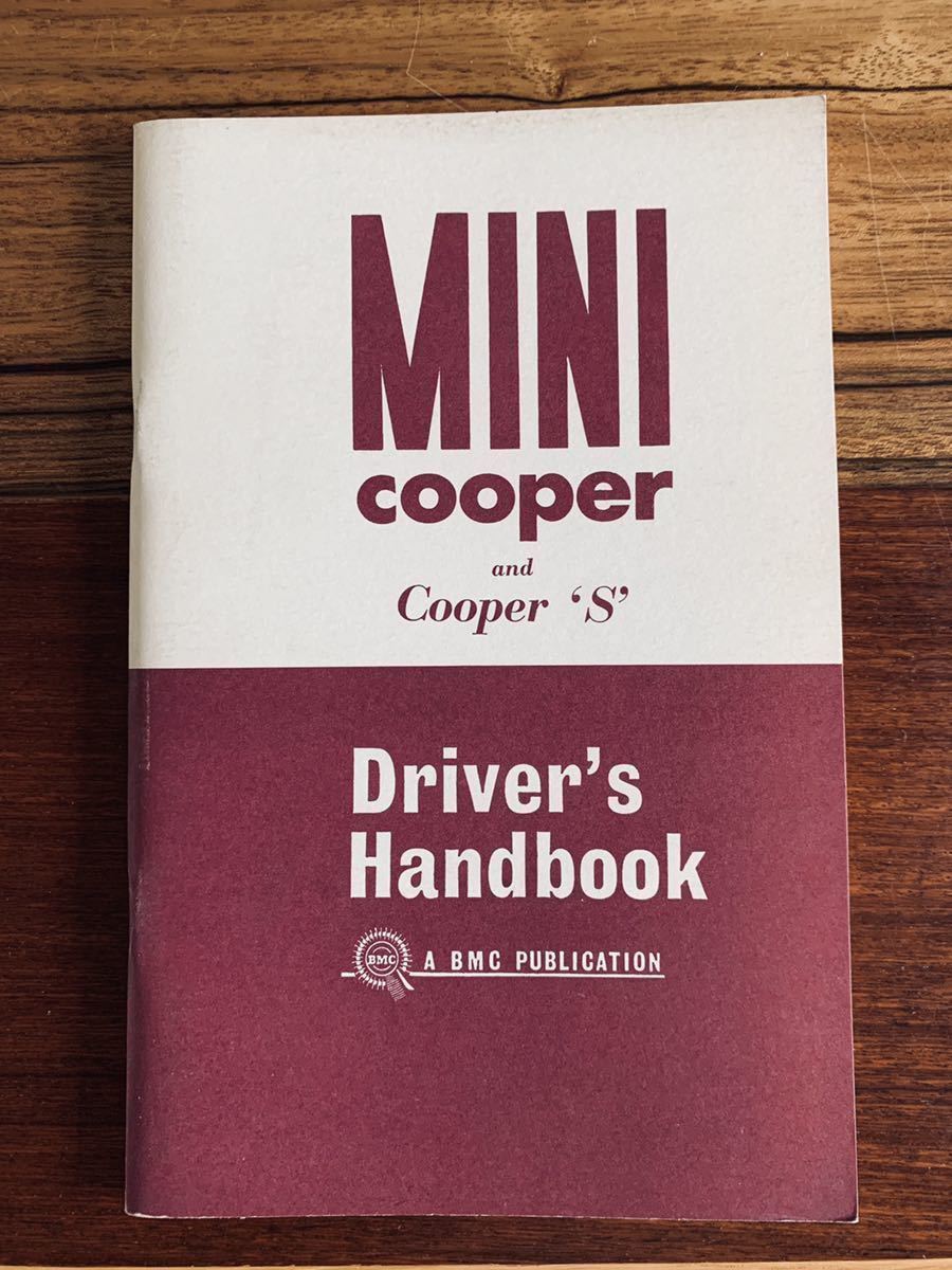 独特な店 クーパーS 貴重　ミニクーパー ハンドブック　MINI Handbook Drivers COOPER 車種別解説書