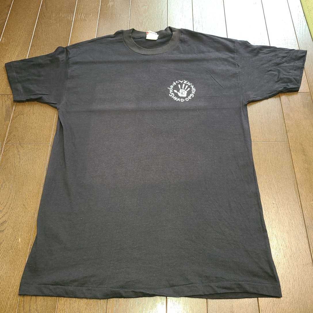 USA製 Pushead 自信 Tシャツ サイズL パスヘッド Zorlac Thrasher