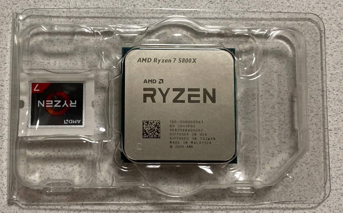 RYZEN7　5800X美品　AMD（動作確認済み）_画像2