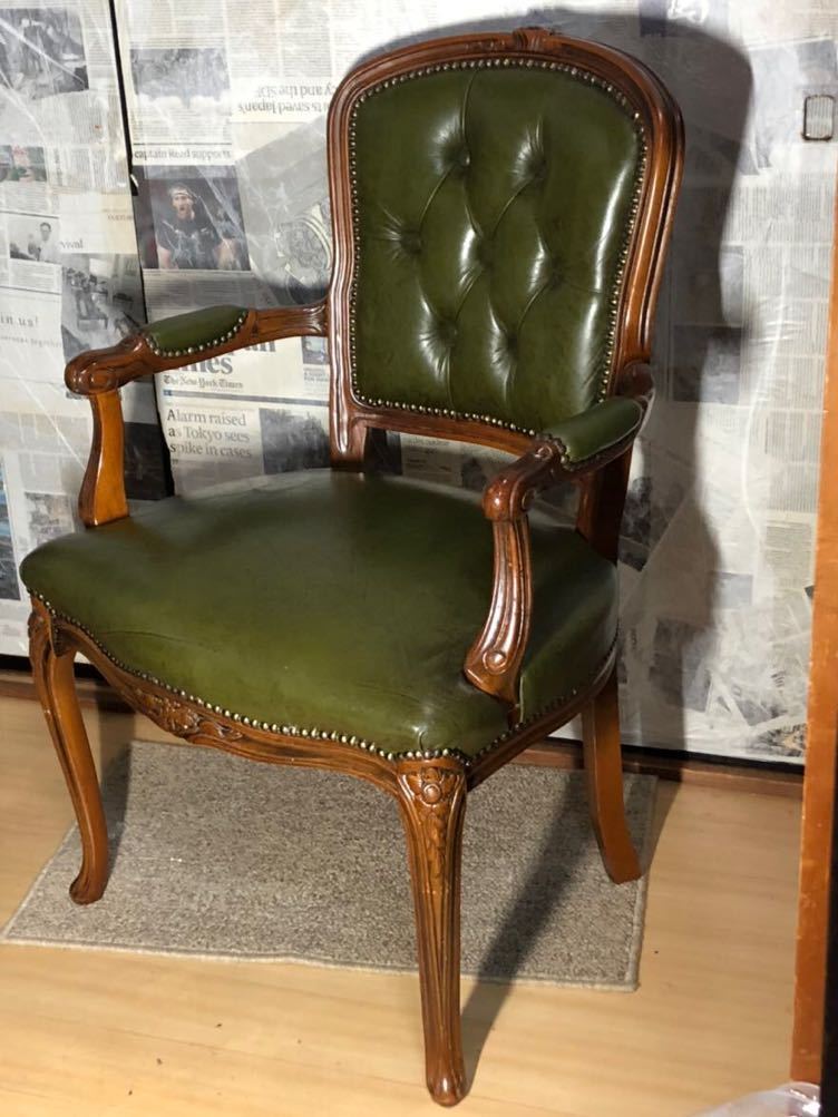 専用 イタリア製 ロココ ゴブラン織り 1脚 アンティークチェア 椅子