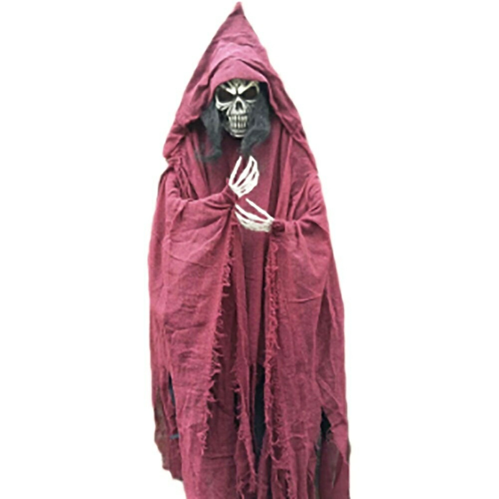 ハロウィン 人形 ドール 置物 死神 死に神 約165cm グリムリーパー ホラー リアル 本格的 誕生日 飾り付け 室内 仮装 クリスマス