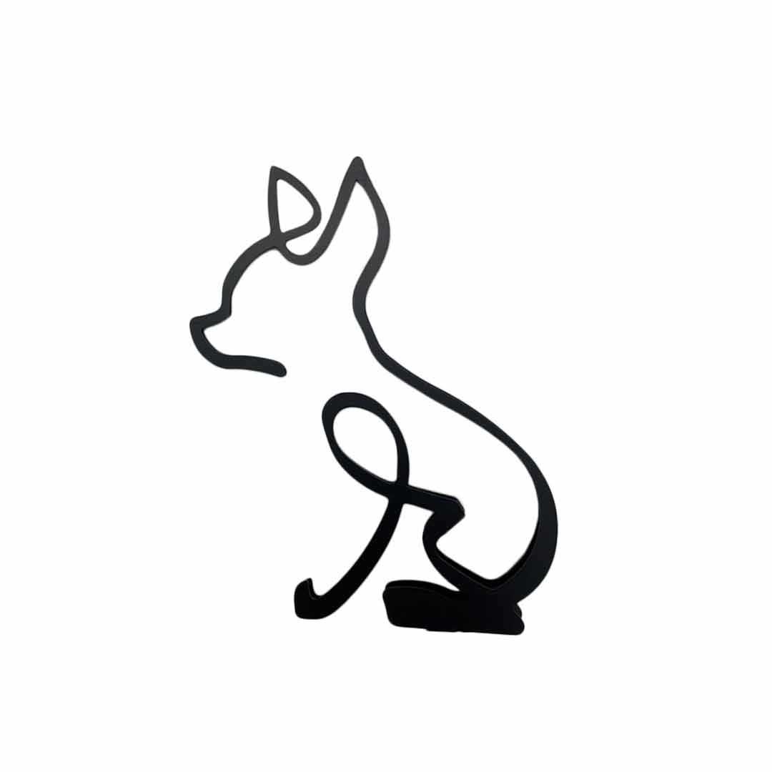 【単品】【犬】置物 一筆書き アイアン 猫or犬 アンティーク デザイン オブジェ インテリア おしゃれ 大人 クラシック レトロ_画像6