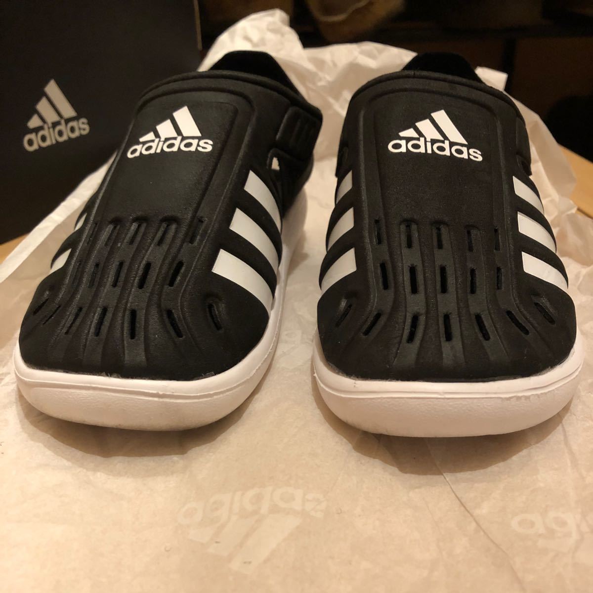 【水陸両用】adidas アディダス SWIMWATER SANDAL I 16cm ブラック　ベビーウォーターサンダル　