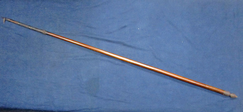 江戸期 長さ172.5cm 鳶口槍 片鎌槍 忍者道具 くノ一忍者 江戸期 長さ172.5cm 鳶口槍 片鎌槍 忍者道具 くノ一忍者