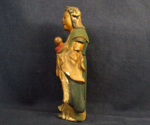 木彫鬼子母神立像 厨子あります www.peruennicaragua.com.ni