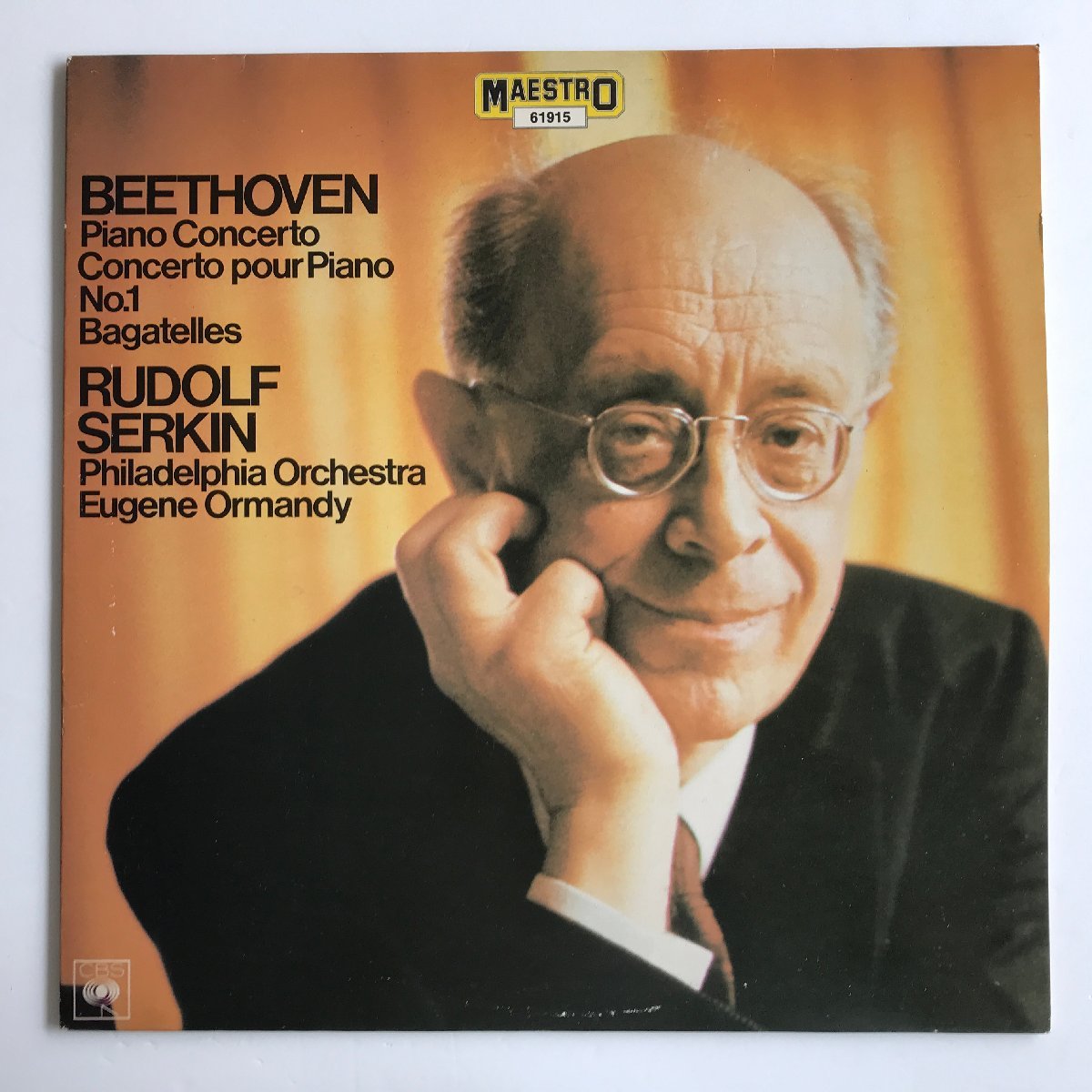 LP /zeru gold,o- man ti/ beige to-ven: piano concerto no. 1 number Holland record MAESTRO 61915 0616