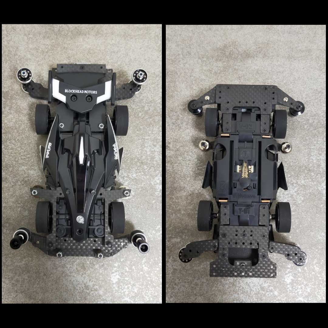 ミニ四駆 アバンテ MK3 アズール 完成品 MSフレキ フルカスタム 模型