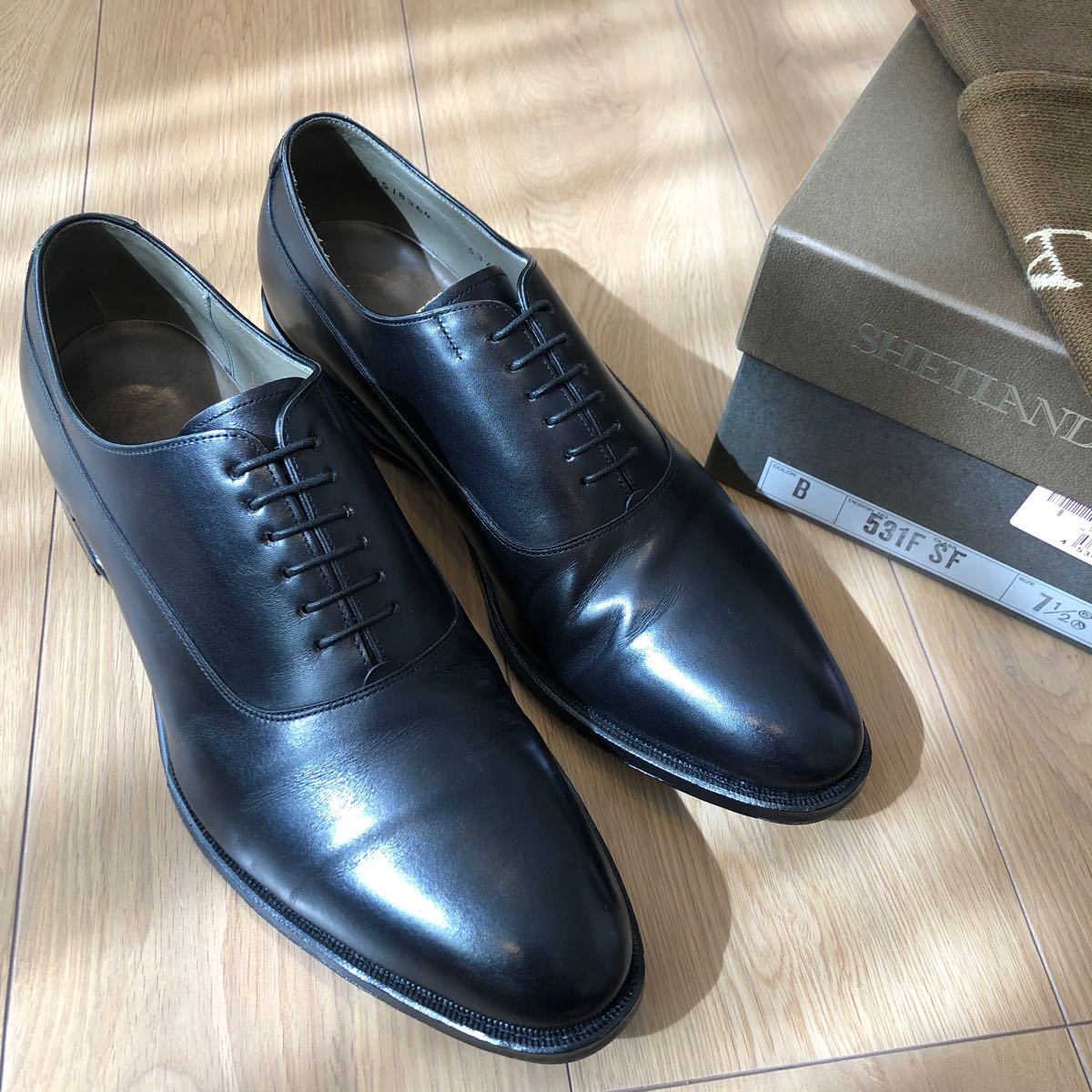 美品 シェットランドフォックス インバネス 日比谷限定品 US7 5 美品 シェットランドフォックス インバネス 日比谷限定品 US7 5