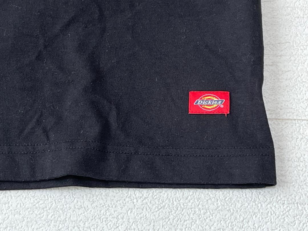 ☆送料無料☆ Dickies ディッキーズ 古着 半袖 ロゴ Tシャツ メンズ M ブラック トップス 中古 即決_画像7