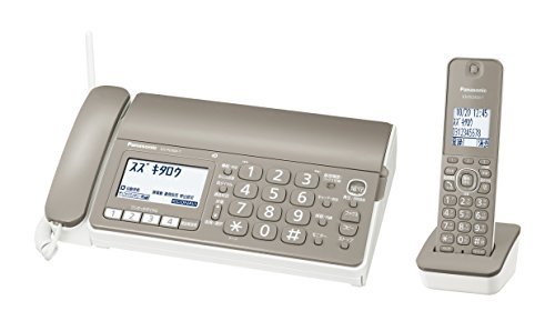 パナソニック おたっくす デジタルコードレスFAX 子機1台付き 1.9GHz DECT準拠方式 モカ KX-PD304DL-T(品)