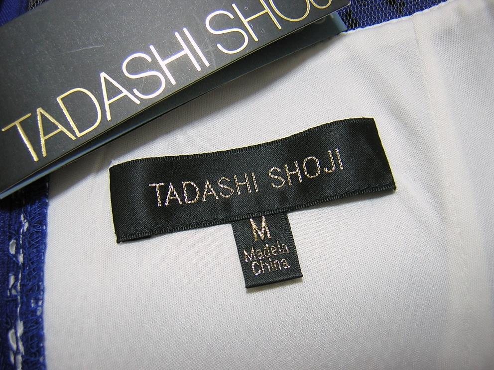 新品　TADASHI SHOJI　タダシ・ショージ　ペイズリー柄　レースドレス　ワンピース　ブルー×ホワイト_画像3