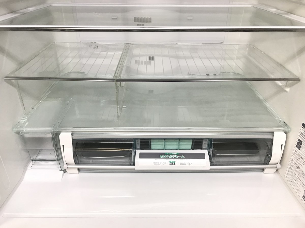 【直接引き取り限定】美品 HITACHI 日立ノンフロン冷凍冷蔵庫 R-X7600E(X) 2014年製 クリスタルミラー 6ドア 670L 家庭用冷蔵庫 高性能_画像5