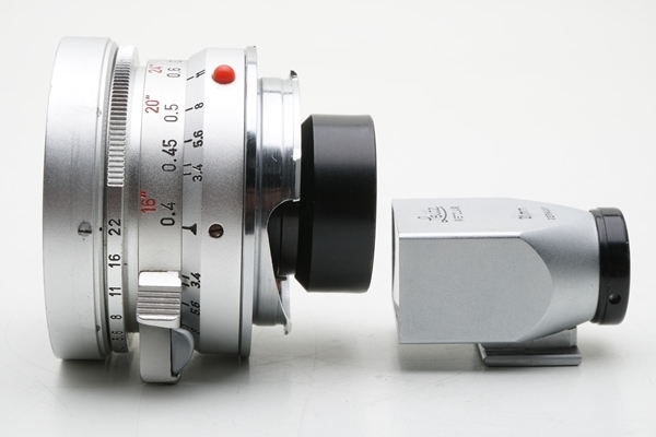 【フジヤカメラ】難有り品 Leica SUPER-ANGULON M 21mm F3.4 シルバー 前期型 (ファインダー／フード付き) ライカ  スーパーアンギュロン