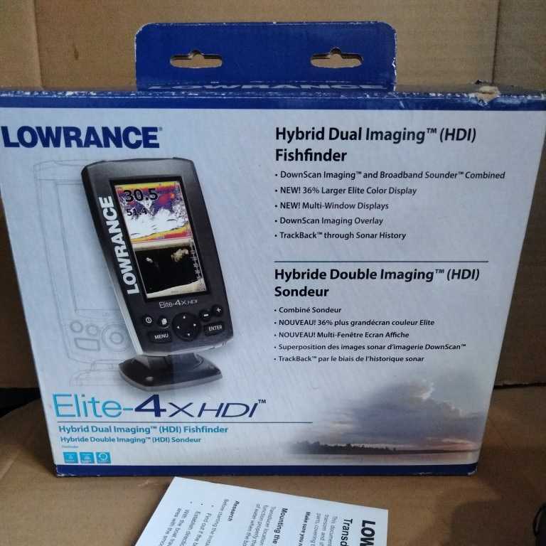 LOWRANCE Elite-4X HDI 日本語の人気機種ロランス ローランス | www