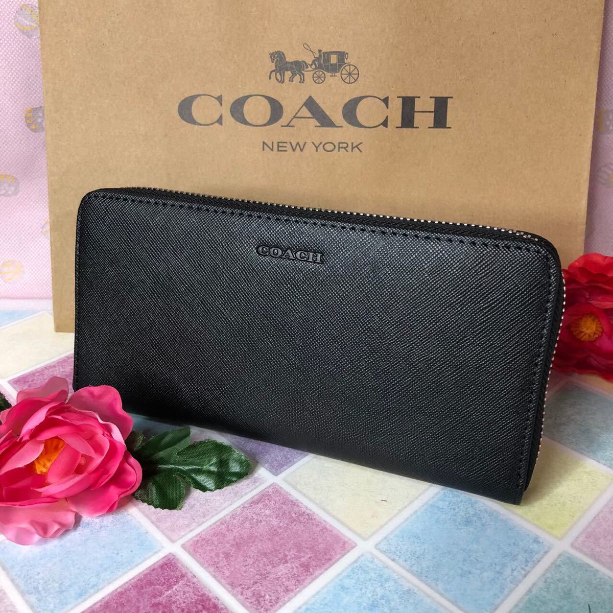 コーチ COACH 長財布 レキシントン サフィアーノ レザー F74769 - 小物