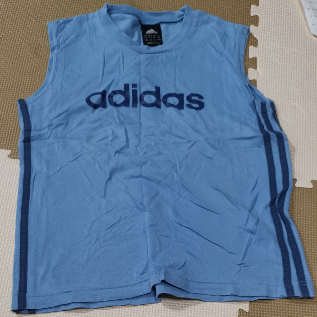 ない　adidas タンクトップ ノースリーブTシャツ　140