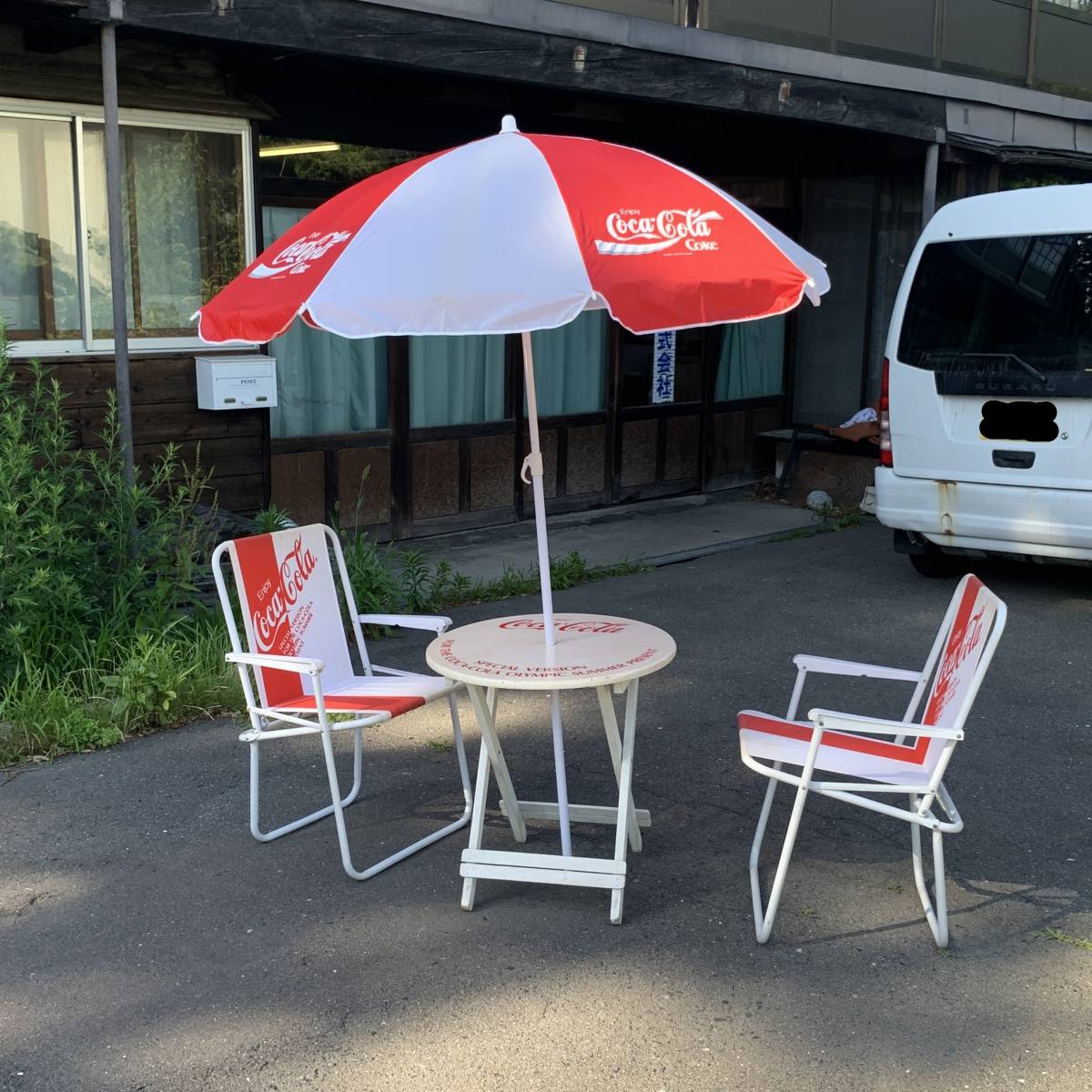 高い 順 F2 希少 昭和レトロ 当時物 コカ・コーラ パラソル テーブル