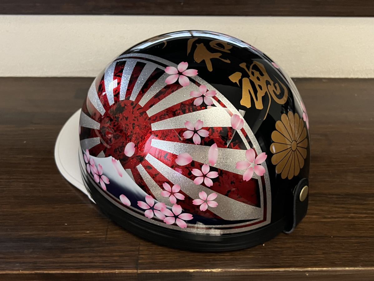 新品】コルク半三つボタン 富士日章 菊紋 大和魂 桜ラップ&ラメRBS