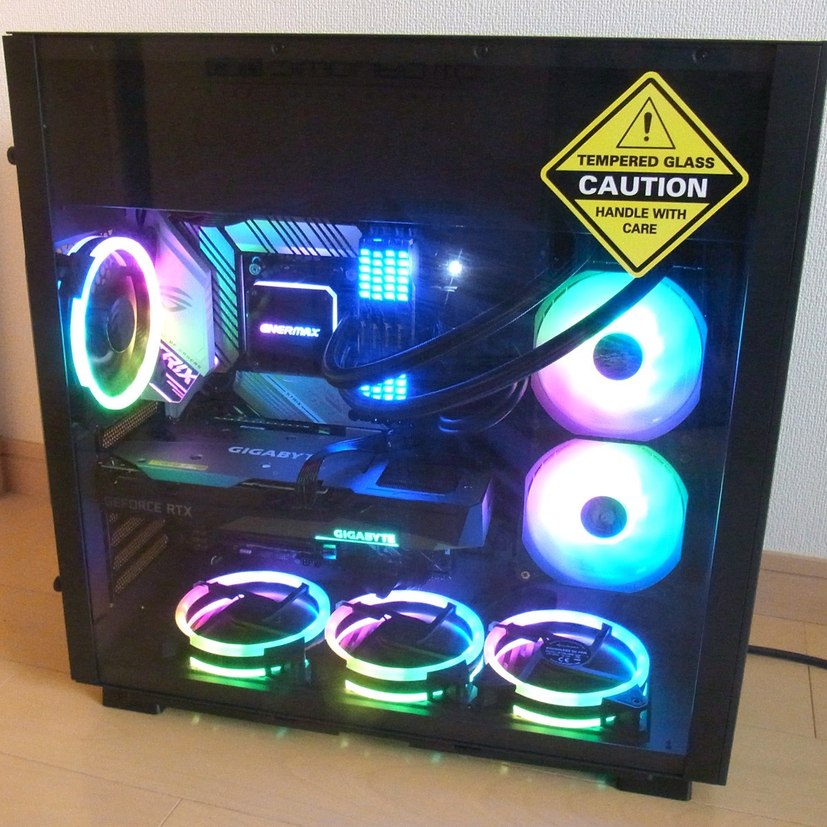 ダークブラウン 茶色 ゲーミングPCセット(マザボ.CPU.メモリ.グラボ