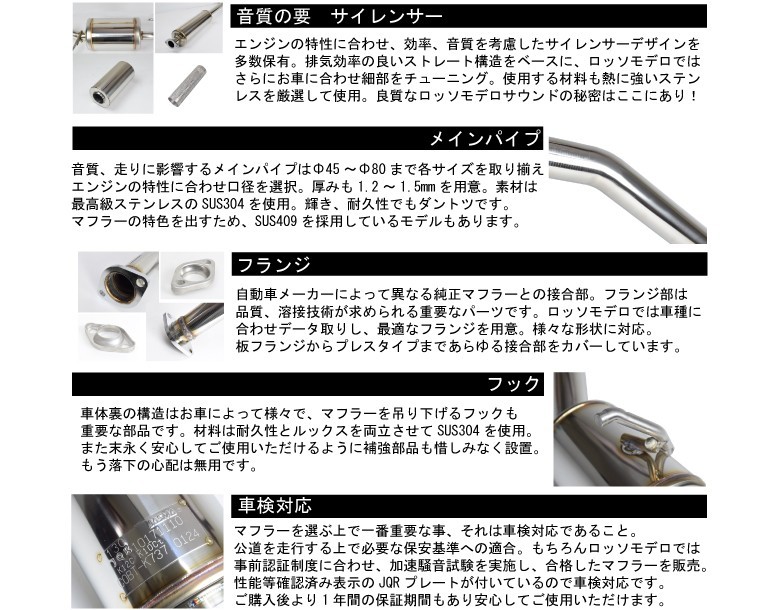 ムーヴカスタム マフラー LA100S NA COLBASSO Ti-C ロッソモデロ ブルー_画像5