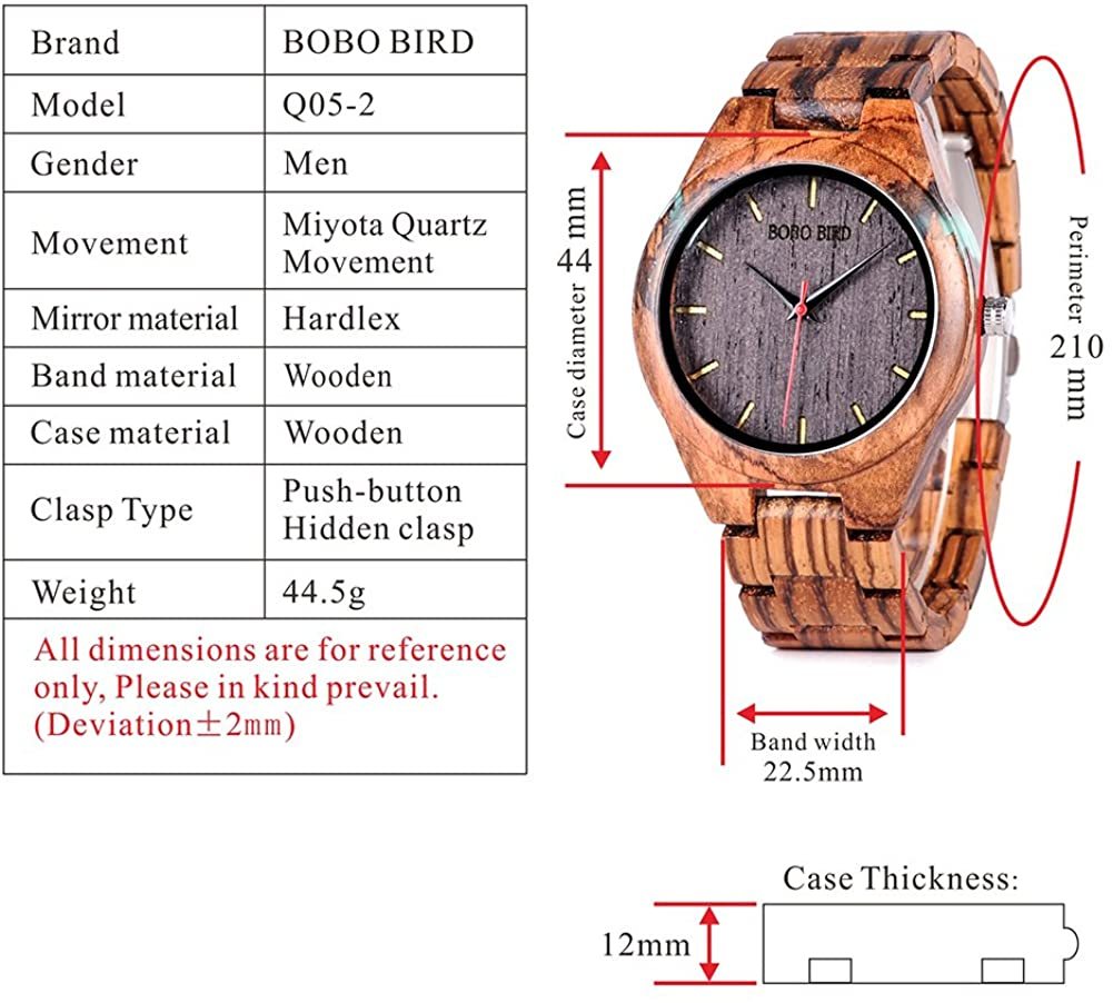 アンティーク風 木製腕時計 ブラウン 日本製 クオーツ メンズ 天然木 木製 ウォッチ カジュアル ウッド モダン 男性 時計 プレゼント_画像5