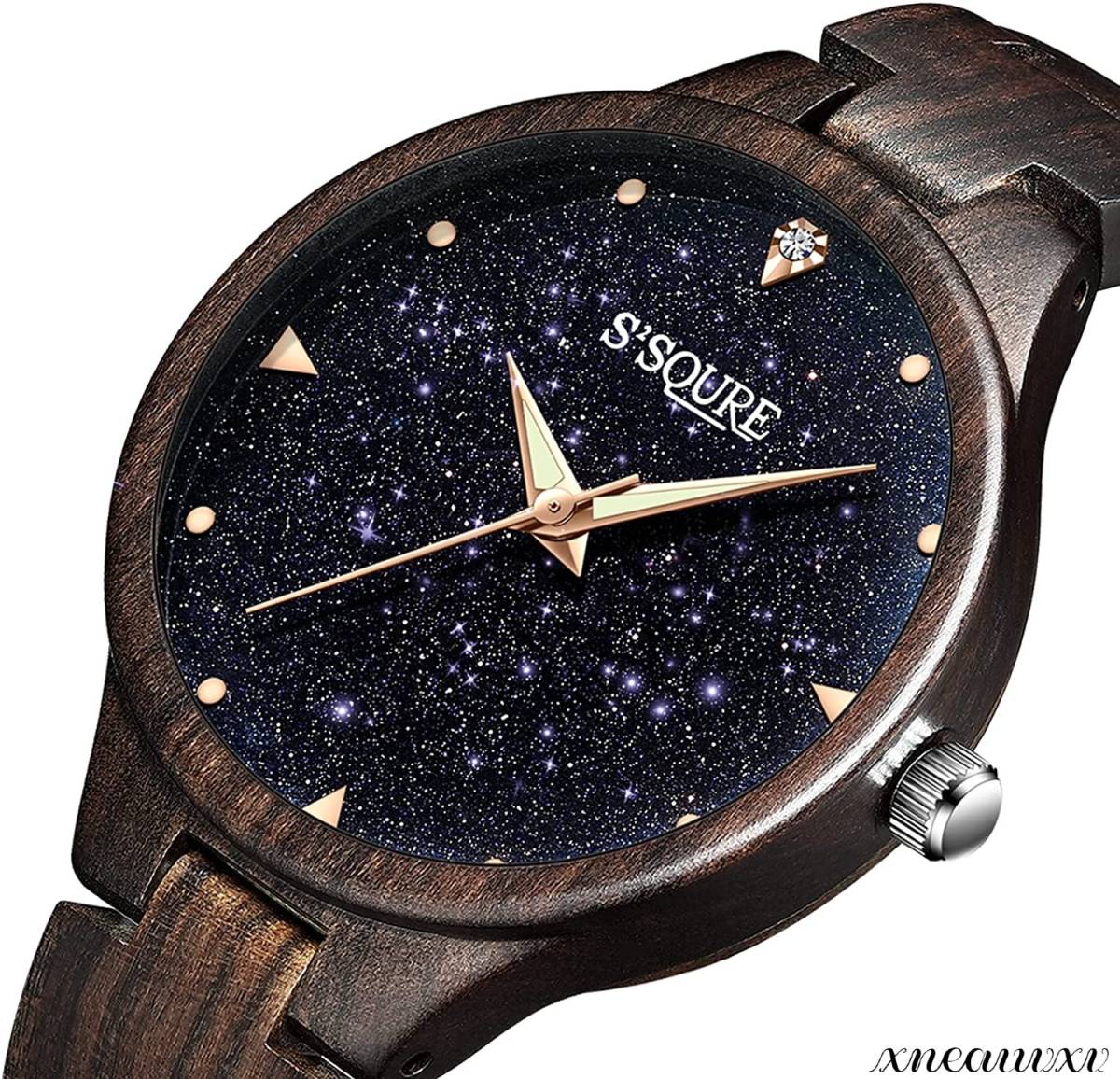 おしゃれなデザイン 腕時計 軽量 クオーツ レディース 夜光 防水 ウッド かわいい カジュアル 木製 クラシック 女性 腕時計 ウォッチ