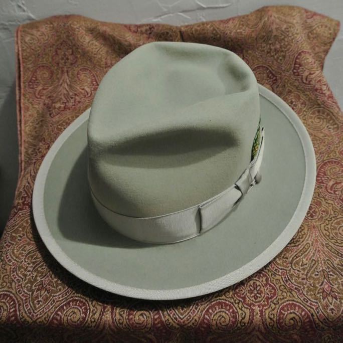 激レア！ VINTAGE STETSON whippet 50s 1/8 57cmヴィンテージ