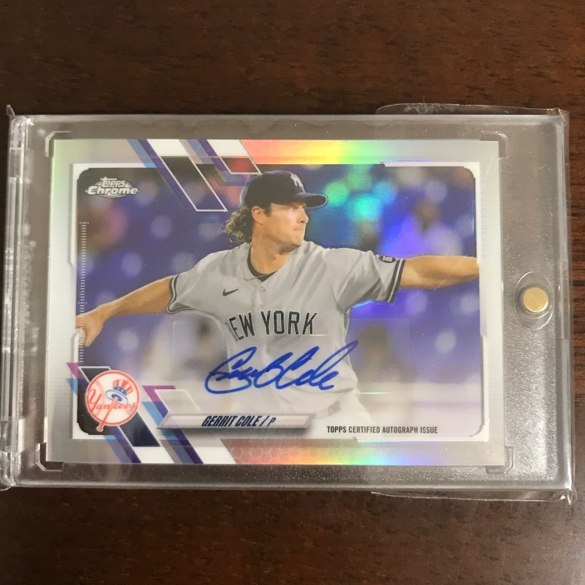 topps chrome update 2021 Gerrit Cole auto 直筆サインカード コール