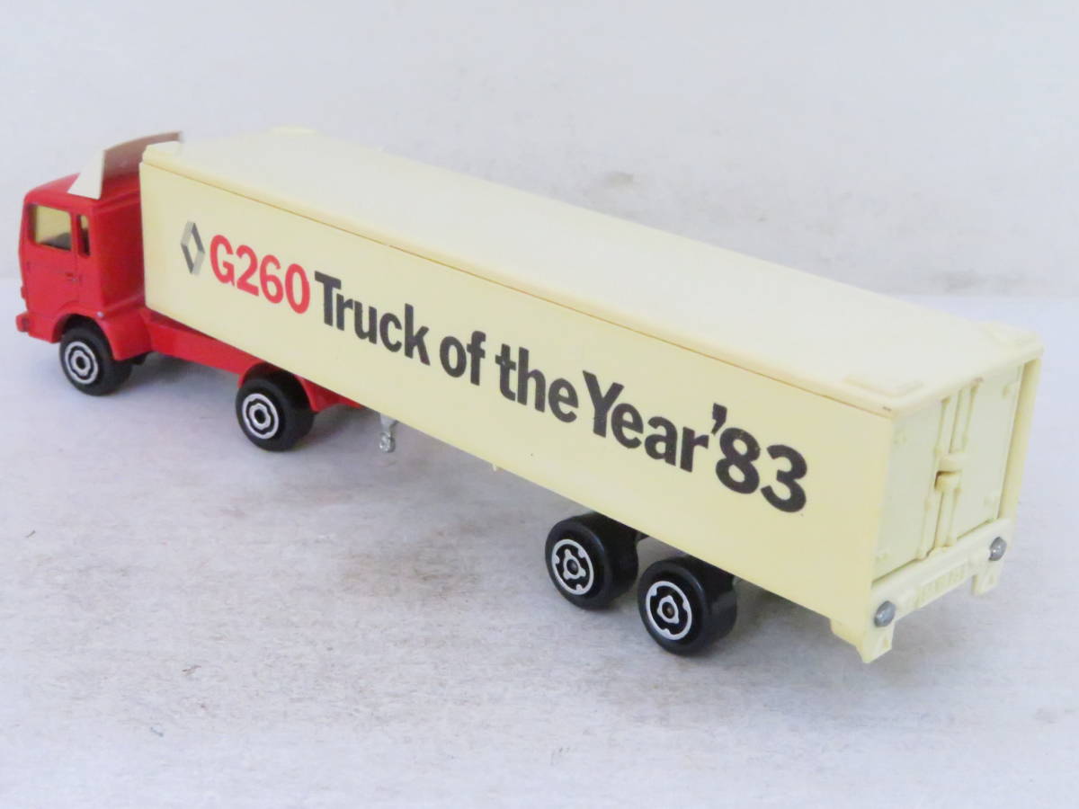 特注Majorette Renault G260 Truck of the Year '83 ルノー トレーラー