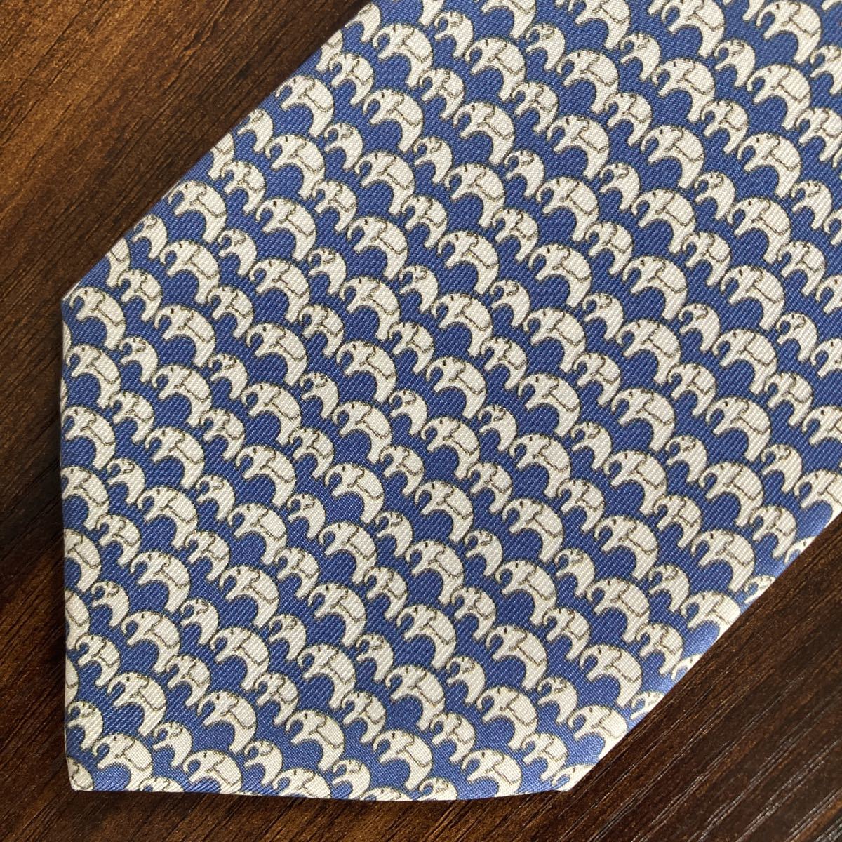 JIM THOMPSON Jim Thompson necktie blue blue print pattern 