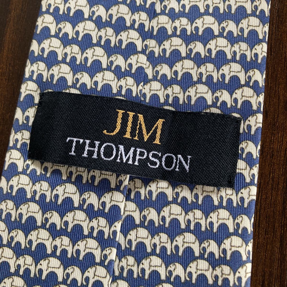 JIM THOMPSON Jim Thompson necktie blue blue print pattern 