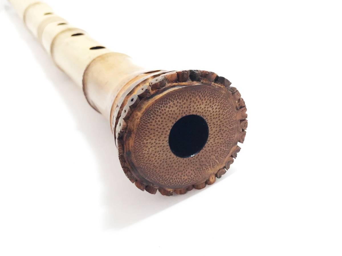 □尺八 在銘 嵐山 全長約55cm 和楽器 木管楽器 楽器 器材 伝統工芸