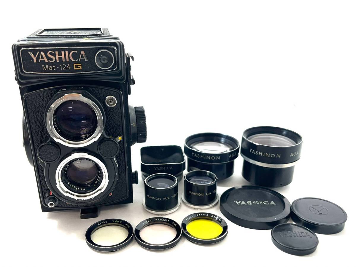 □【ジャンク品】YASHICA/ヤシカ Mat-124 G マット Yashinon 1:2.8 f