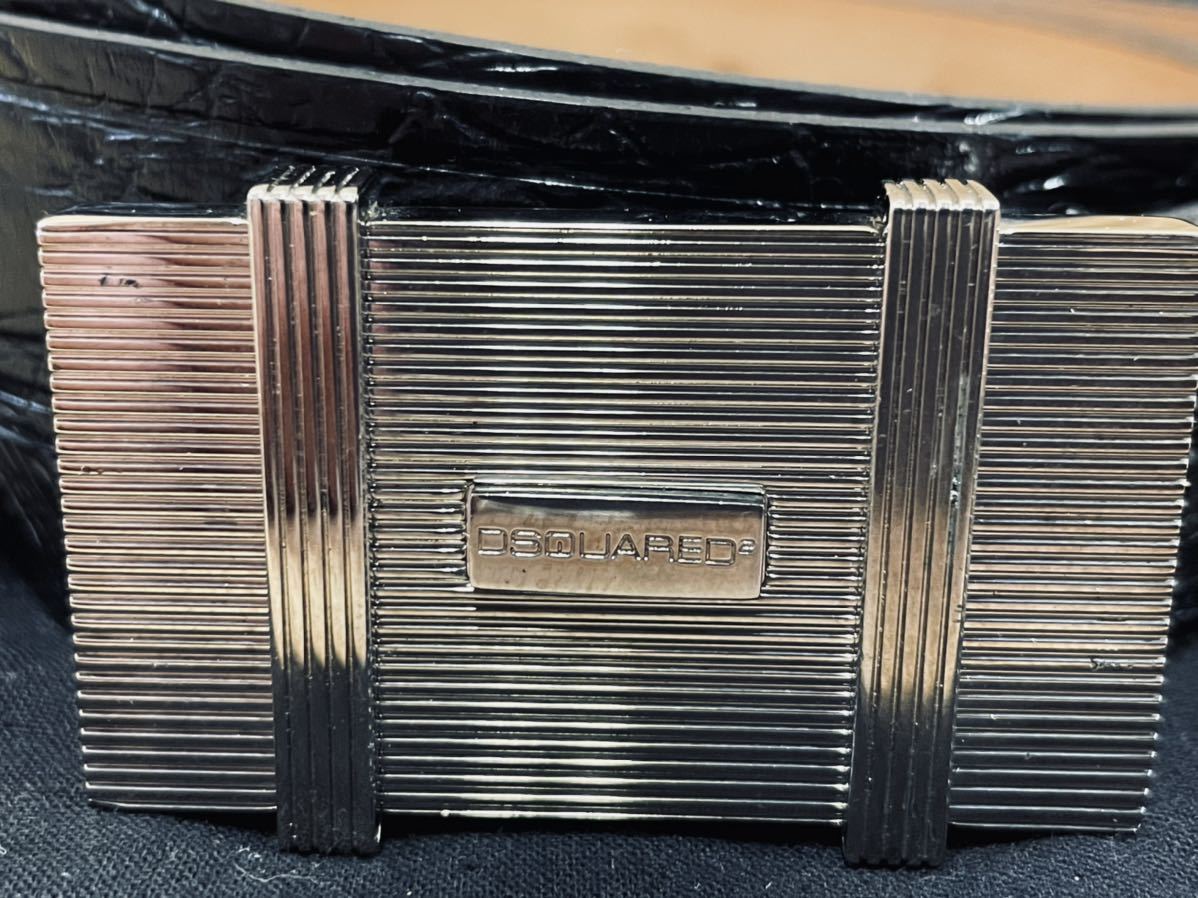 綺麗・袋付】DSQUARED2 ディースクエアード ベルト Lサイズ レザー