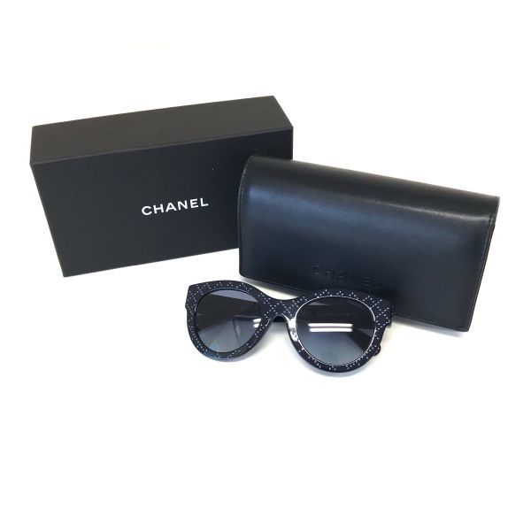 θ【美品】CHANEL/シャネル サングラス 5420-B-A プラスチック ブラック