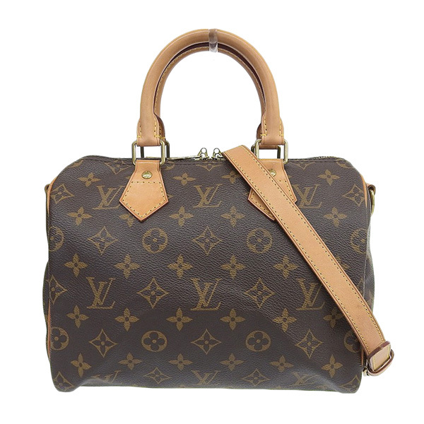 【中古】 LOUIS VUITTON ルイヴィトン モノグラム スピーディ25 ハンドバッグ ミニボストンバッグ ブラウン PVC 【ブランド】_ルイヴィトンハンドバッグ