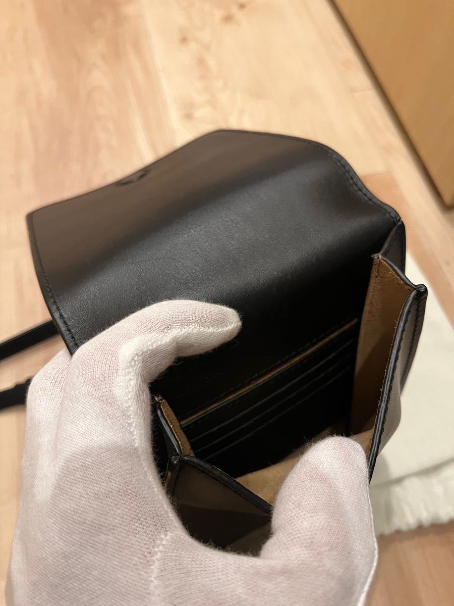 美品】LOEWE ロエベ ガセットフラットクロスボディバッグ 美品】LOEWE ロエベ ガセットフラットクロスボディバッグ