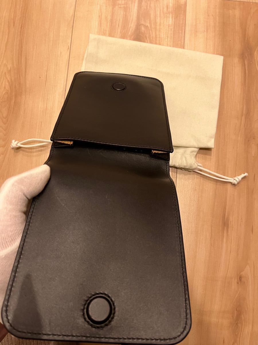 美品】LOEWE ロエベ ガセットフラットクロスボディバッグ 美品】LOEWE ロエベ ガセットフラットクロスボディバッグ