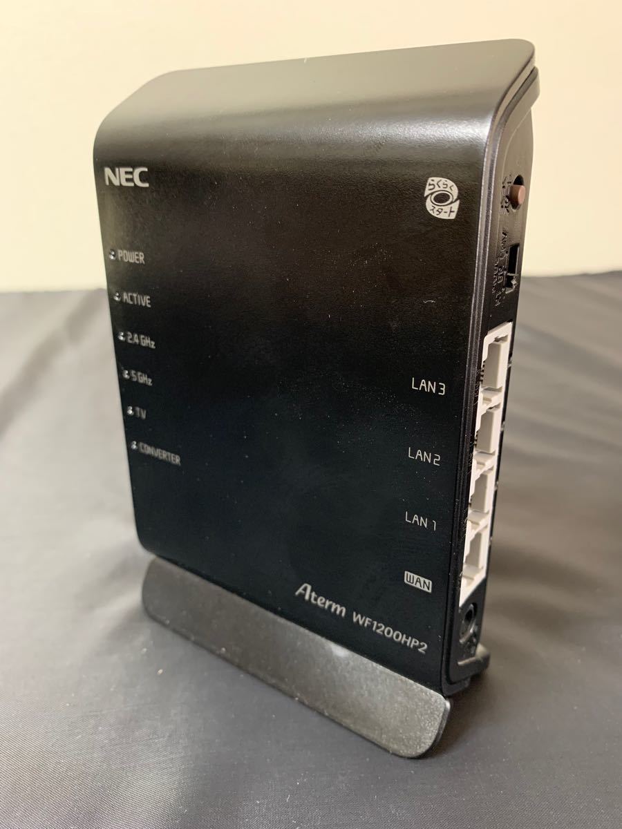 無線LANルーター WF1200HP2 Aterm NEC  おまけやわらかいLANケーブル２本付！