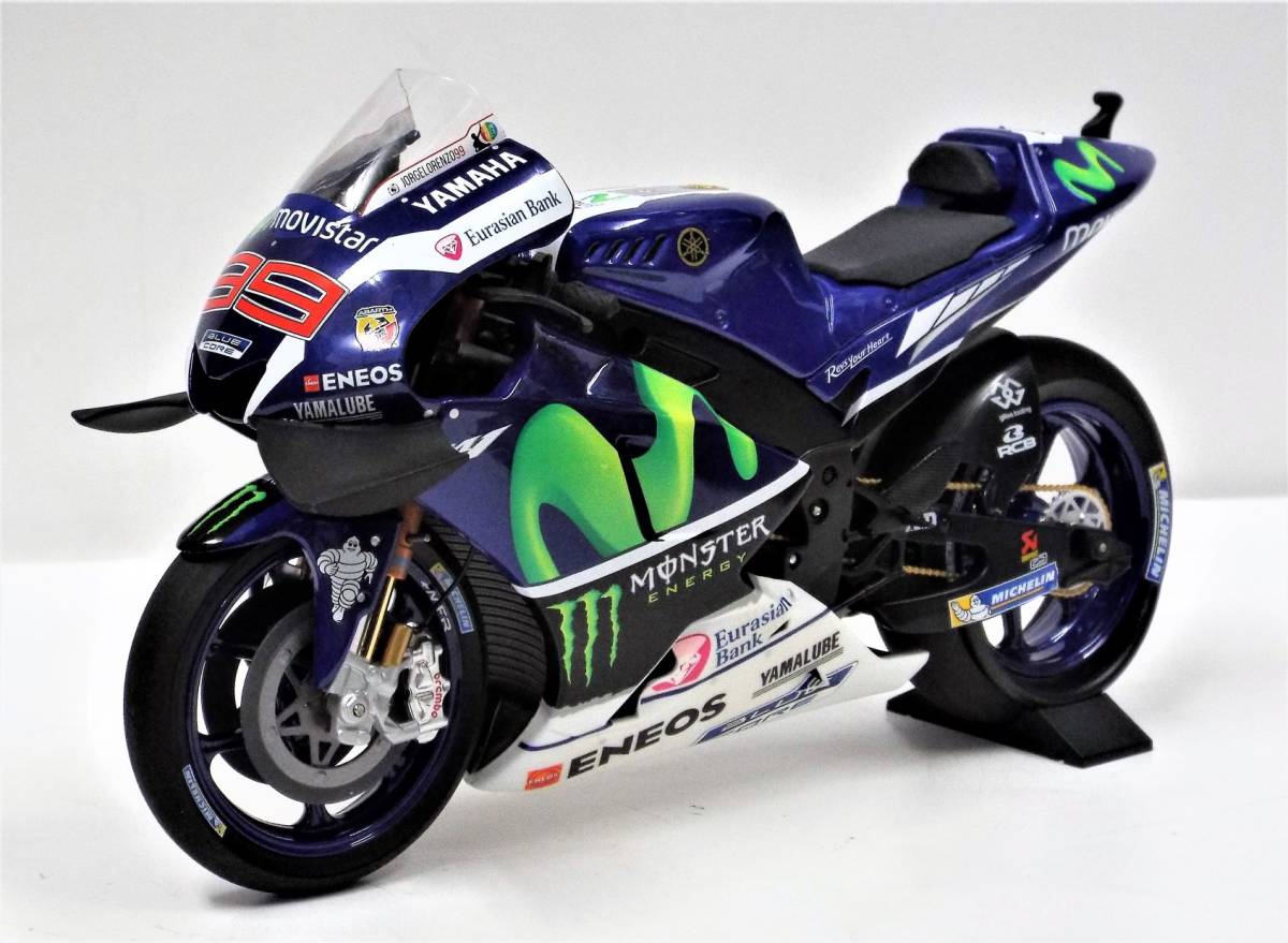 【PMA】1/12 ヤマハ YZR-M1 モビスターヤマハ #99 J.ロレンソ 2016年 モトGPの完成バイクモデル 絶版品