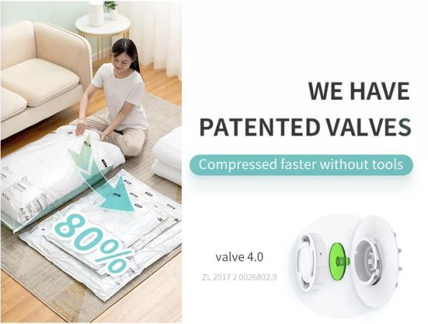  futon for vacuum bag pillow for bedding for blanket for clothes for storage sack robust . long-lasting repeated use possibility pump un- necessary use possibility . moisture .. moth repellent mold mites anti-bacterial effect ^05