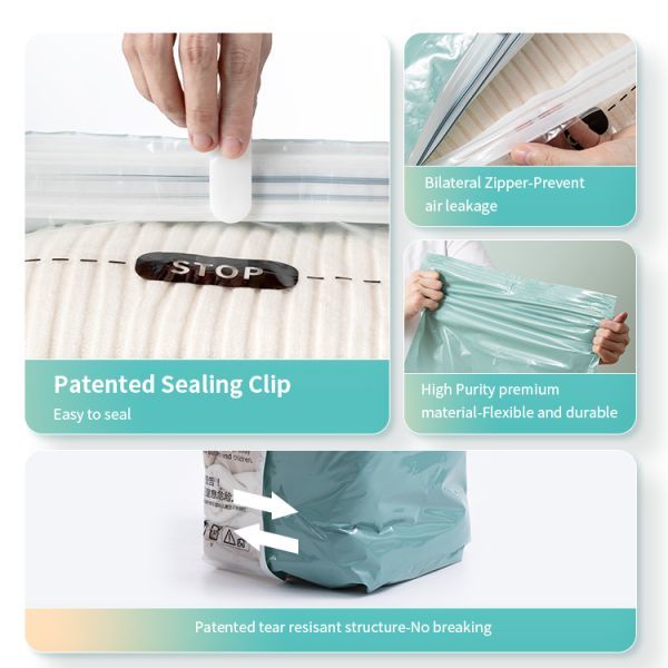  futon for vacuum bag pillow for bedding for blanket for clothes for storage sack robust . long-lasting repeated use possibility pump un- necessary use possibility . moisture .. moth repellent mold mites anti-bacterial effect ^05