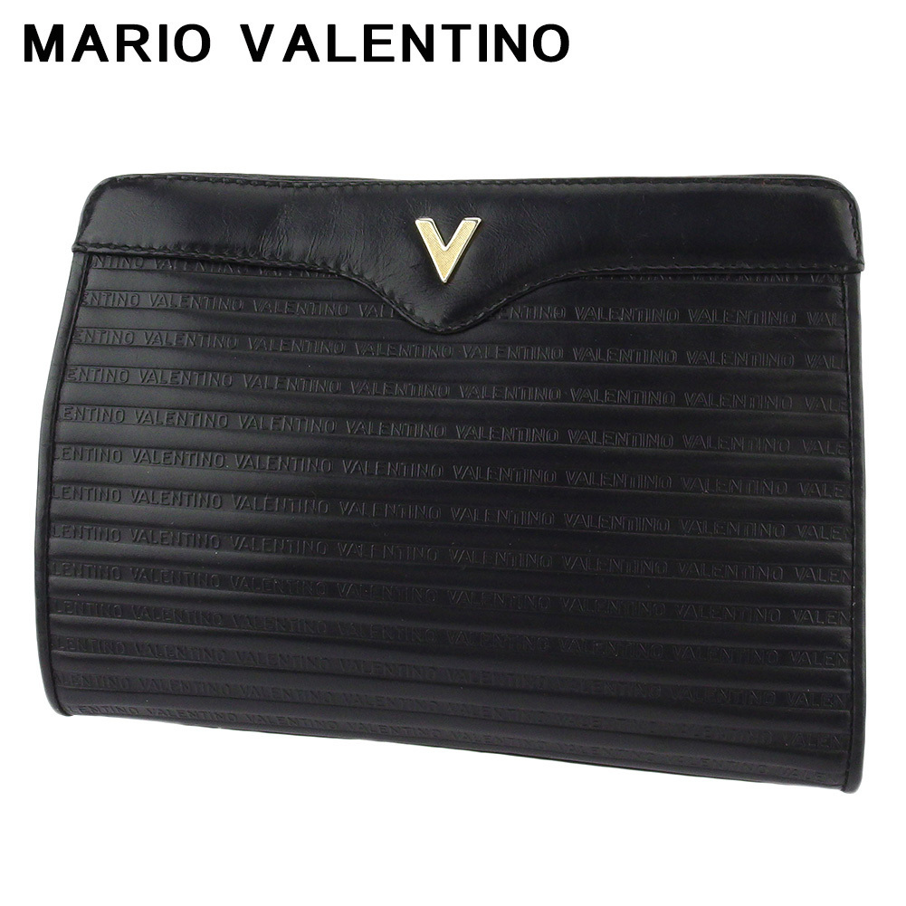 30％割引当店の記念日 ラスト1点 マリオ ヴァレンティノ クラッチバッグ セカンドバッグ バッグ レディース メンズ Vマーク MARIO  VALENTINO 中古 L3322 ファッション小物 ファッション-MBIS.CA