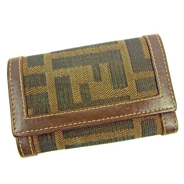ラスト1点 フェンディ キーケース 6連キーケース ズッカ FENDI